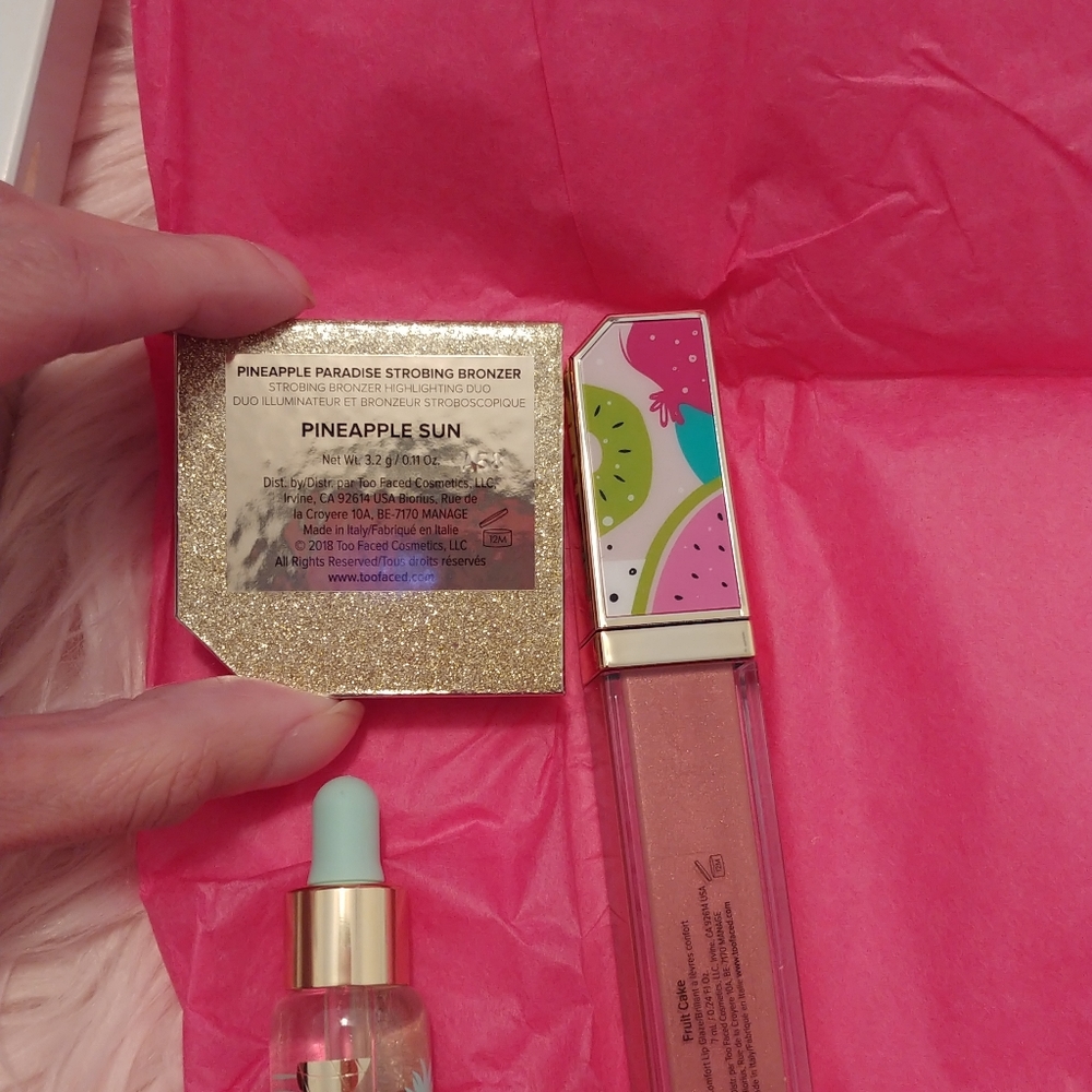 đFIRM! NWT TOO FACED TUTTI FRUITTI CHRISTMAS FRUIT CAKE LIMITED EDITION BOX SET - Picture 7 of 8